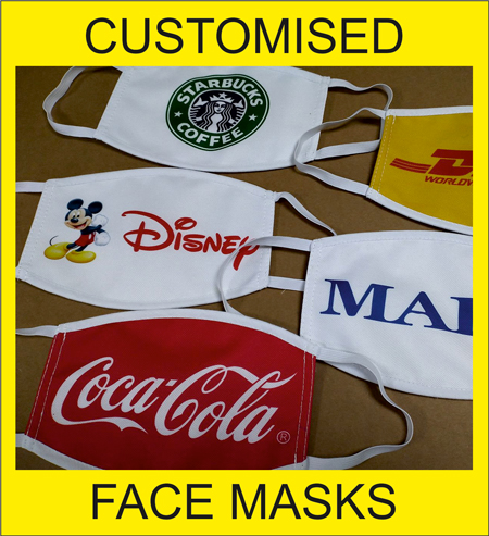 Customised Face Masks By ARTI Promotions Ltd